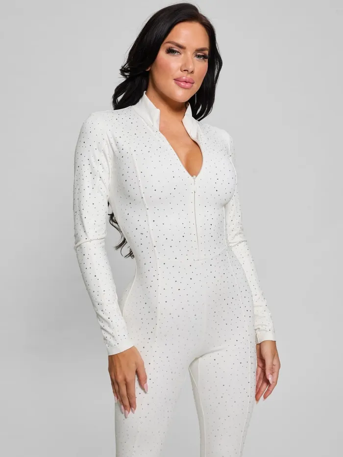 GUESS Dresses and Jumpsuits Nati Rhinestone Jumpsuit Black 8211 Women