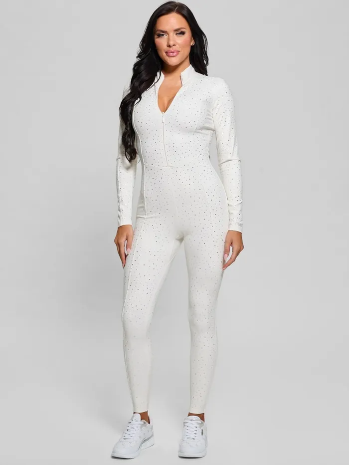 GUESS Dresses and Jumpsuits Nati Rhinestone Jumpsuit Black 8211 Women