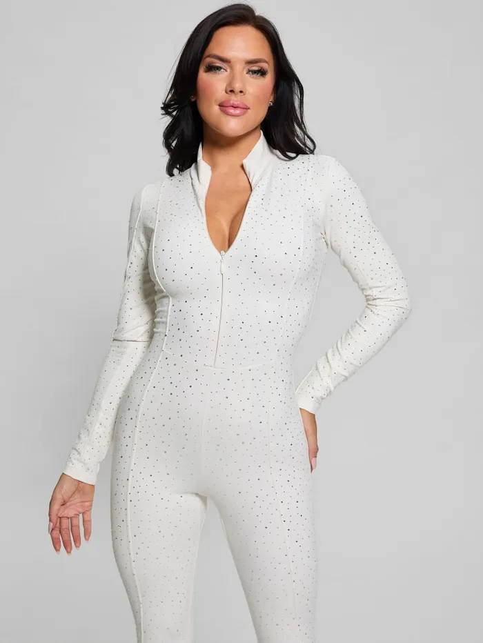 GUESS Dresses and Jumpsuits Nati Rhinestone Jumpsuit Black 8211 Women