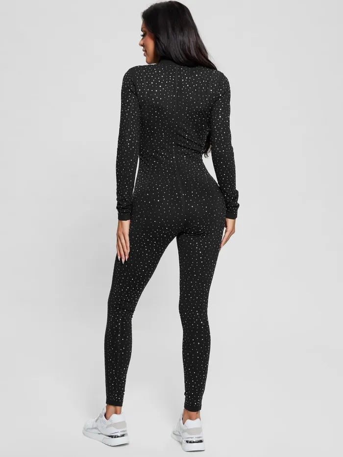 GUESS Dresses and Jumpsuits Nati Rhinestone Jumpsuit Black 8211 Women