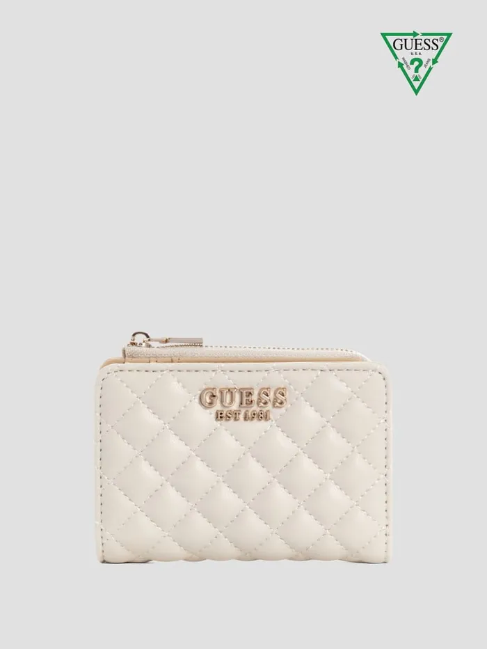 GUESS Handbags Eco Rianee ZipAround Card Case White 8211 Women
