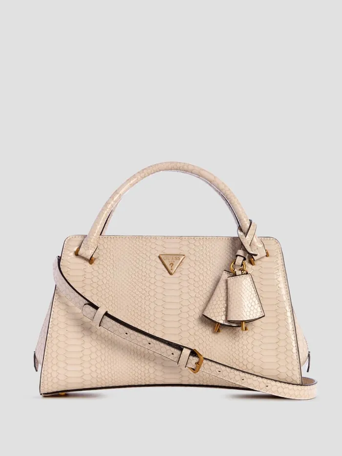 GUESS Handbags Georgina Girlfriend Satchel White 8211 Women