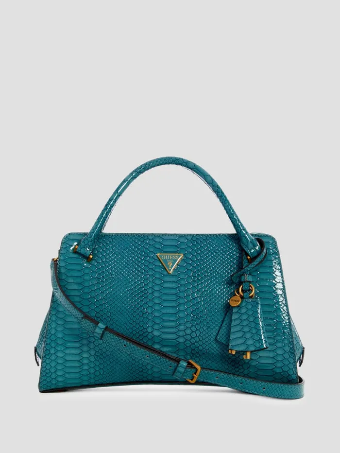 GUESS Handbags Georgina Girlfriend Satchel White 8211 Women