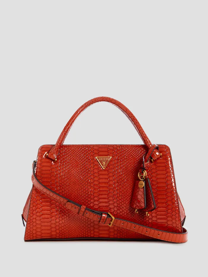 GUESS Handbags Georgina Girlfriend Satchel White 8211 Women
