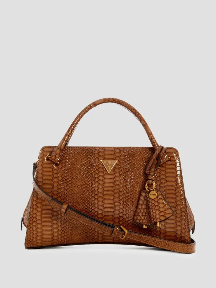 GUESS Handbags Georgina Girlfriend Satchel White 8211 Women