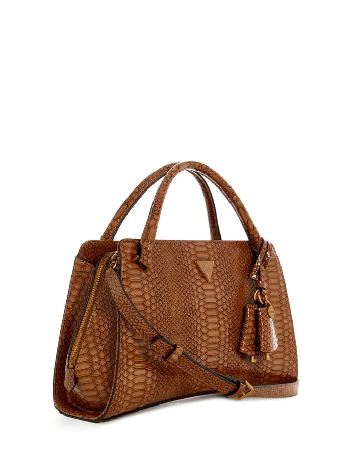 GUESS Handbags Georgina Girlfriend Satchel White 8211 Women