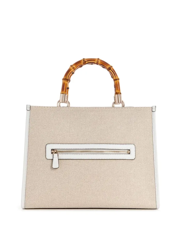 GUESS Handbags Kerima Bamboo Tote Black 8211 Women