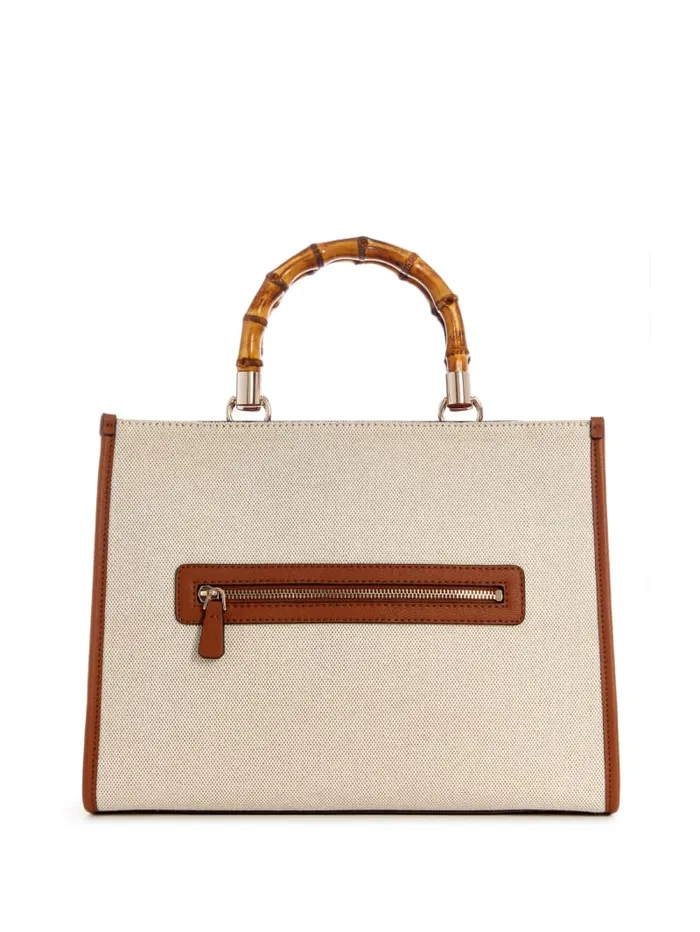 GUESS Handbags Kerima Bamboo Tote Black 8211 Women