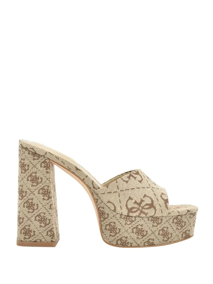 GUESS Heels Jadah Logo Platform Heels Colors 8211 Unisex