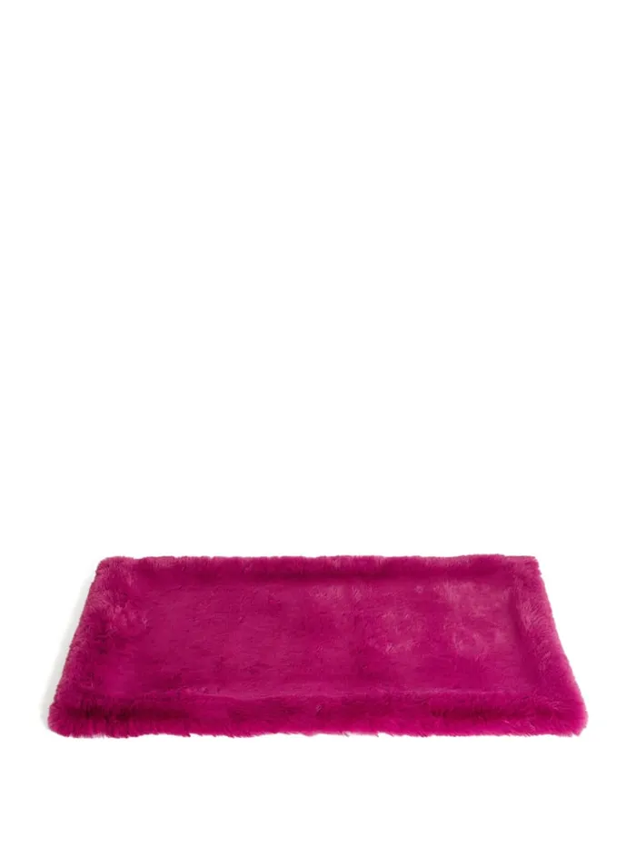 GUESS Home FauxFur Pet Carpet Blue 8211 Women