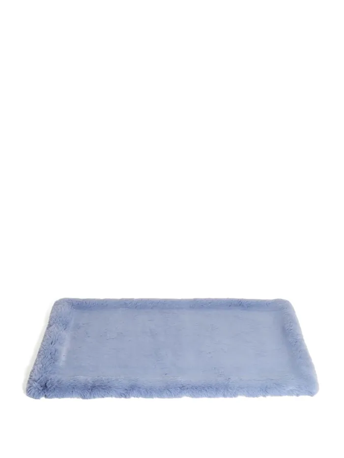 GUESS Home FauxFur Pet Carpet Blue 8211 Women