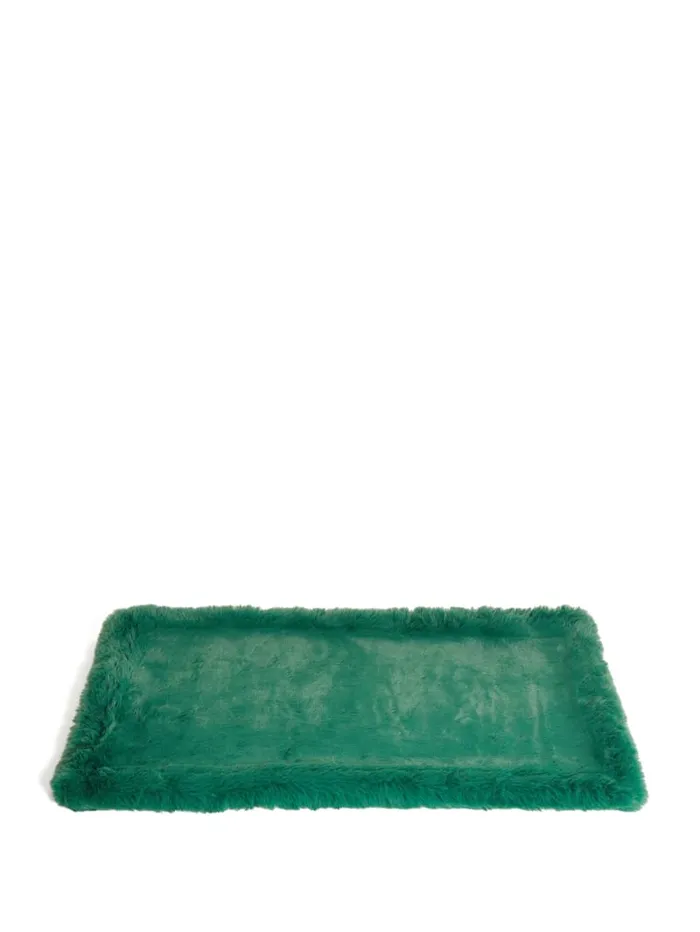 GUESS Home FauxFur Pet Carpet Blue 8211 Women