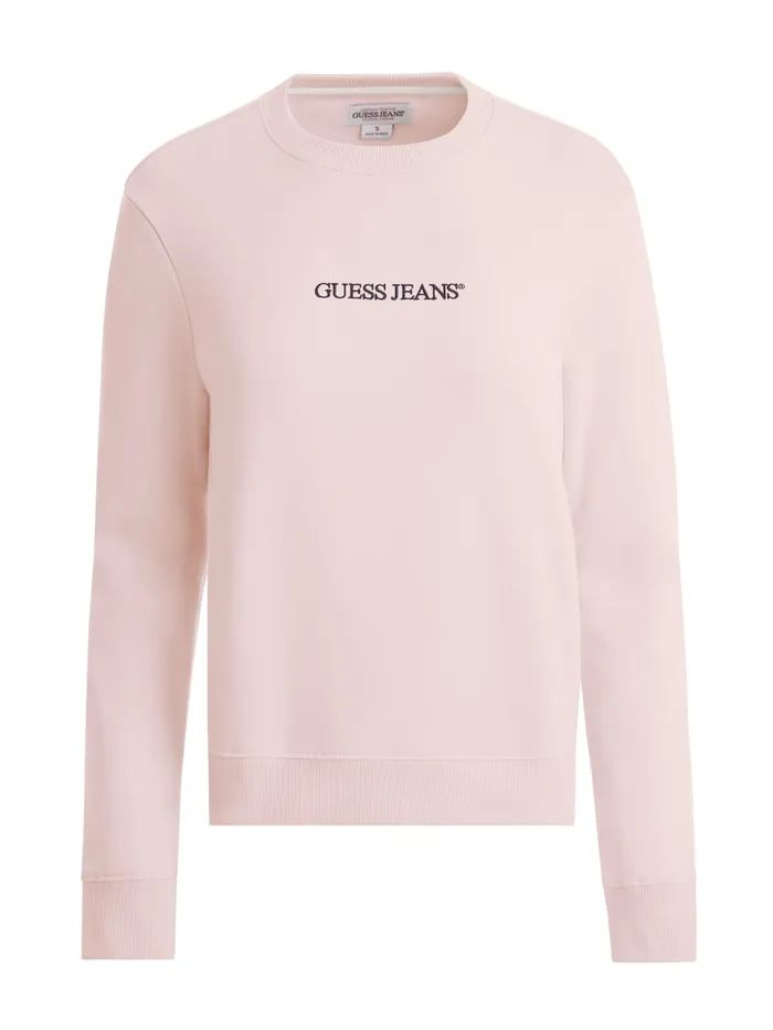 GUESS Hoodies and Sweaters Embroidered Logo Sweatshirt Red 8211 Women