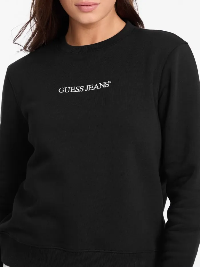 GUESS Hoodies and Sweaters Embroidered Logo Sweatshirt Red 8211 Women