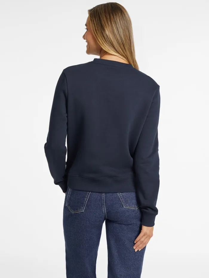 GUESS Hoodies and Sweaters Embroidered Logo Sweatshirt Red 8211 Women