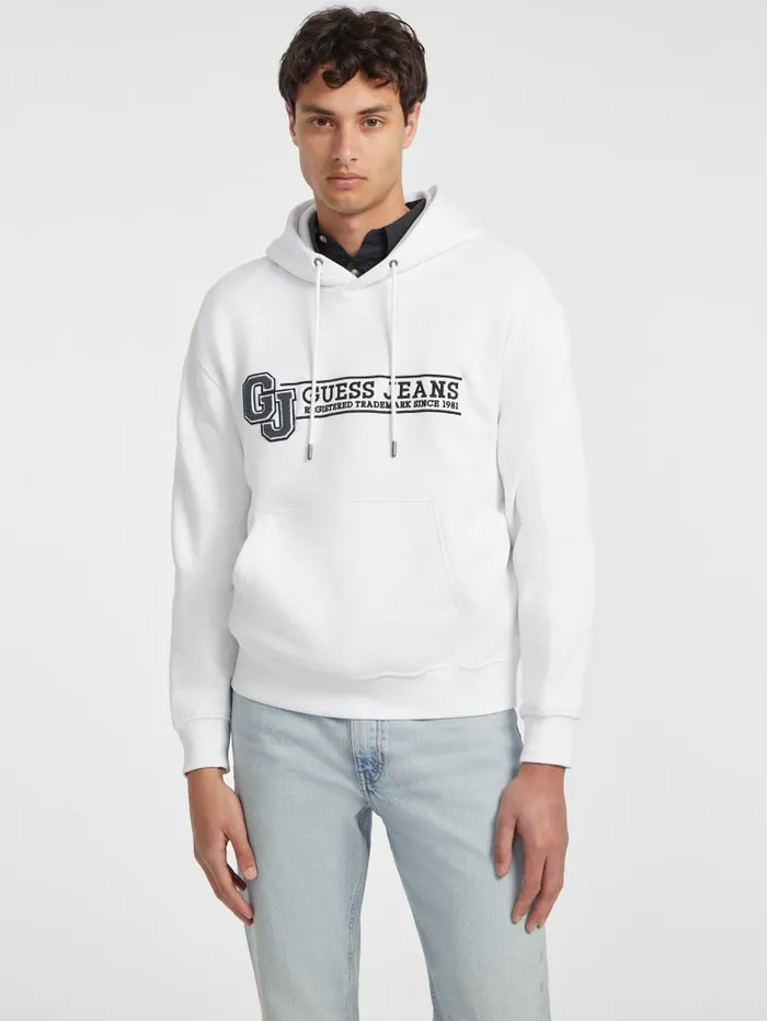 GUESS Hoodies and Sweaters Logo Patch Hoodie Black 8211 Men