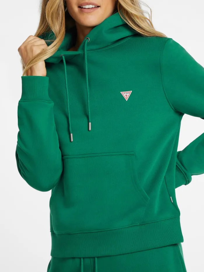 GUESS Hoodies and Sweaters Mini Patch Hoodie Green 8211 Women