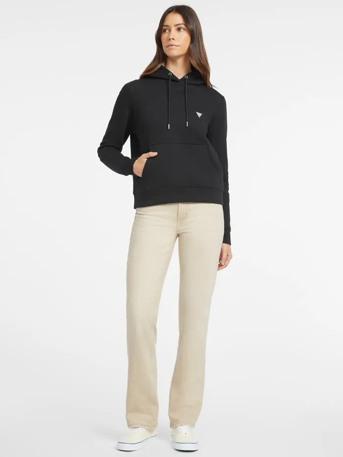 GUESS Hoodies and Sweaters Mini Patch Hoodie Green 8211 Women