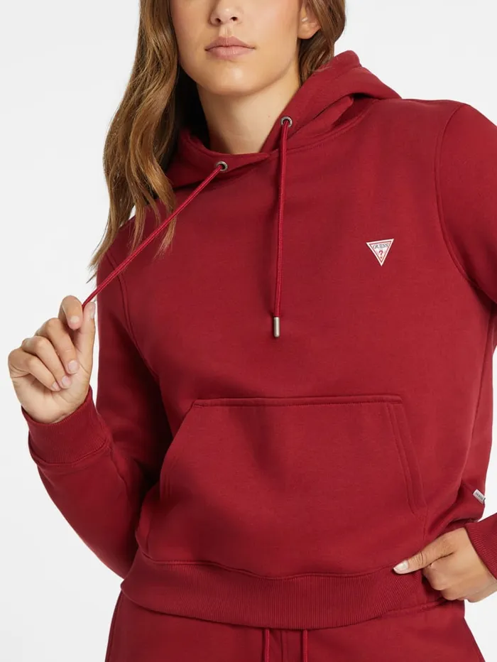 GUESS Hoodies and Sweaters Mini Patch Hoodie Green 8211 Women