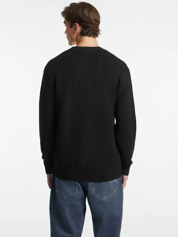 GUESS Hoodies and Sweaters Mini Triangle Patch Cardigan Black 8211 Men