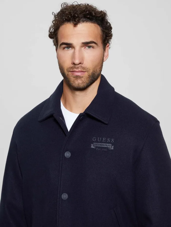 GUESS Jackets and Coats Eco Melton Flight Jacket Beige 8211 Men