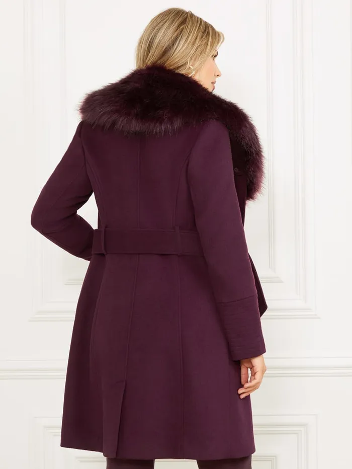 GUESS Jackets and Coats Loreta WoolBlend Coat Black 8211 Women