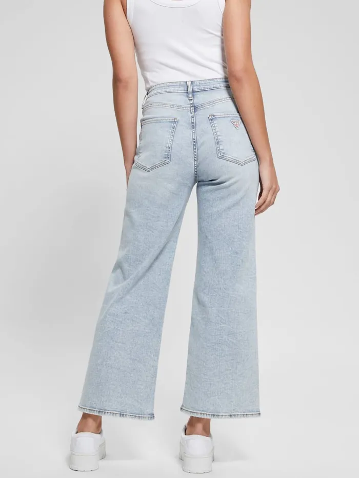 GUESS Jeans and Denim Ankle WideLeg Jeans Blue 8211 Women