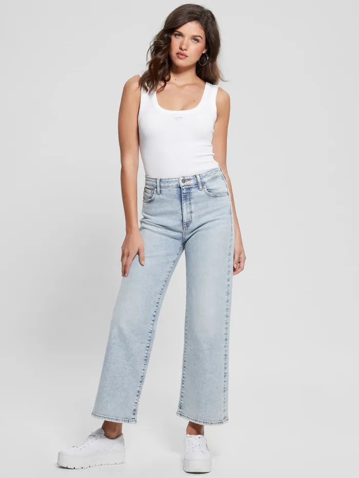 GUESS Jeans and Denim Ankle WideLeg Jeans Blue 8211 Women