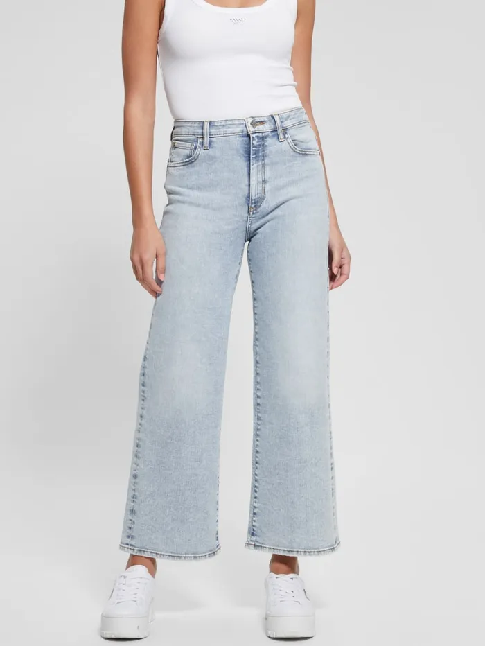 GUESS Jeans and Denim Ankle WideLeg Jeans Blue 8211 Women