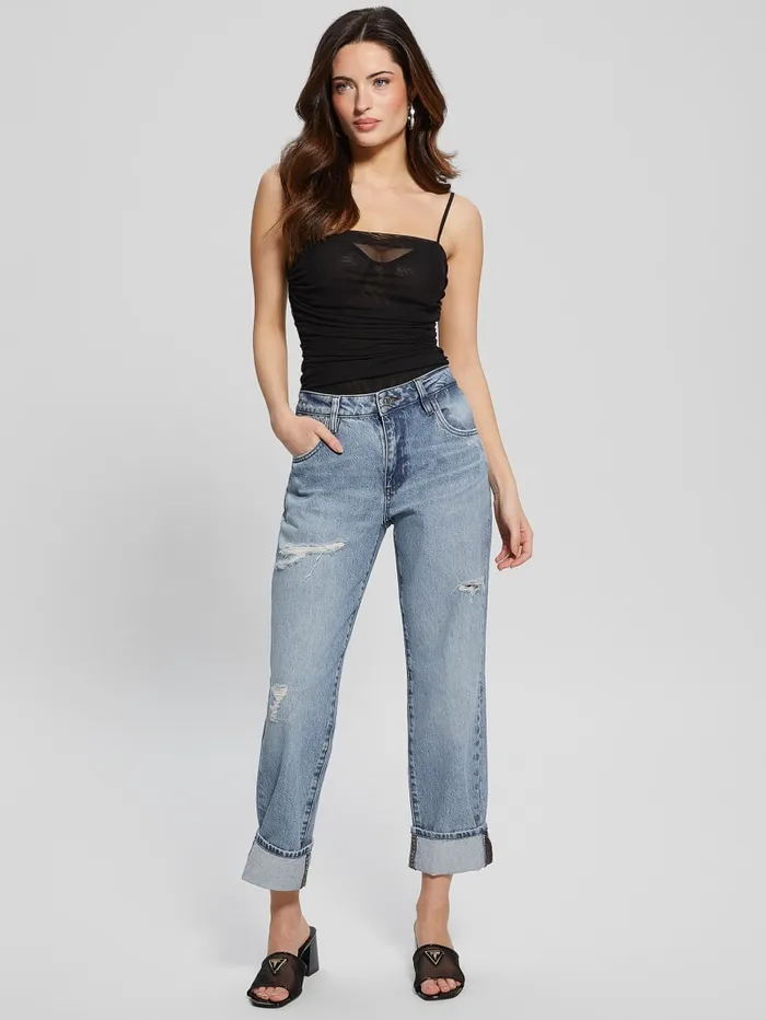 GUESS Jeans and Denim Celia Boyfriend Jeans Blue 8211 Women