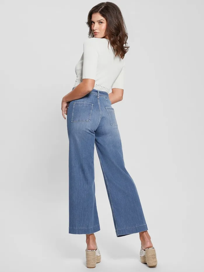GUESS Jeans and Denim Eco Dakota Seamless Flare Jeans Blue 8211 Women