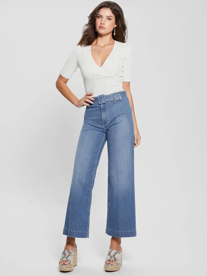 GUESS Jeans and Denim Eco Dakota Seamless Flare Jeans Blue 8211 Women
