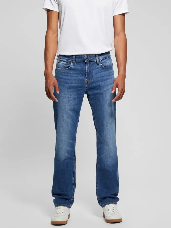 GUESS Jeans and Denim Eco Davis Straight Jeans Blue 8211 Men