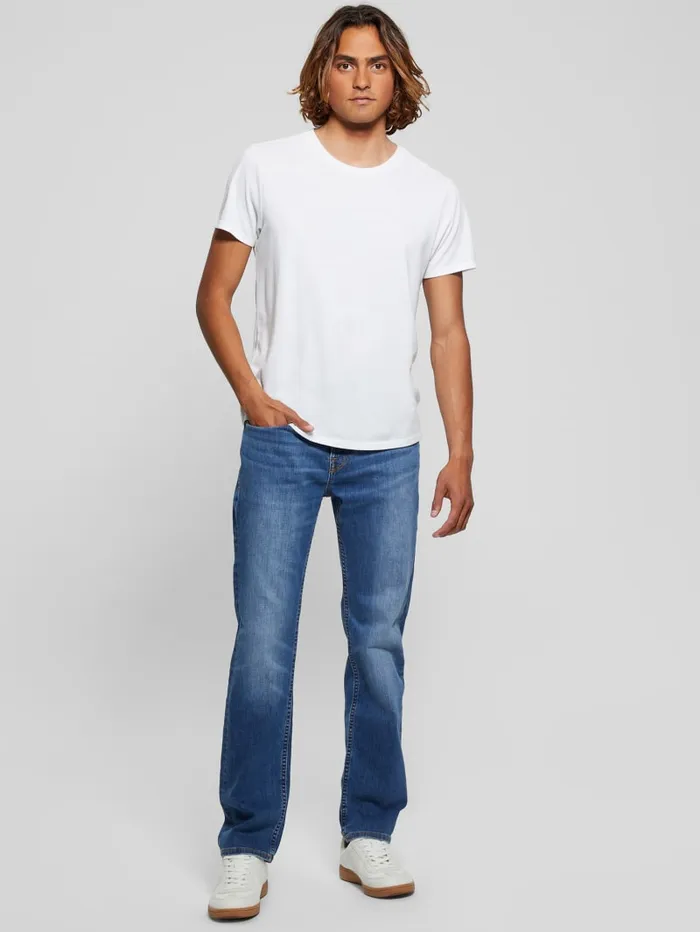 GUESS Jeans and Denim Eco Davis Straight Jeans Blue 8211 Men