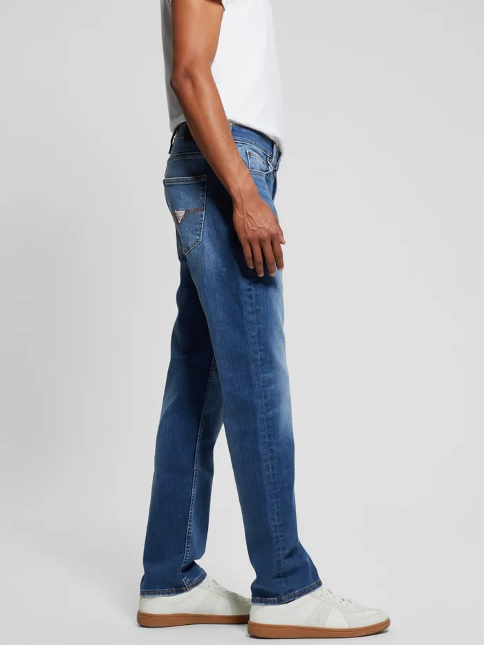 GUESS Jeans and Denim Eco Davis Straight Jeans Blue 8211 Men