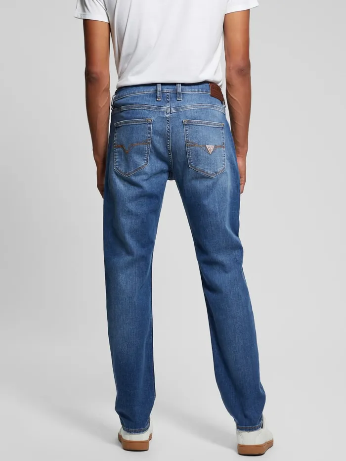 GUESS Jeans and Denim Eco Davis Straight Jeans Blue 8211 Men