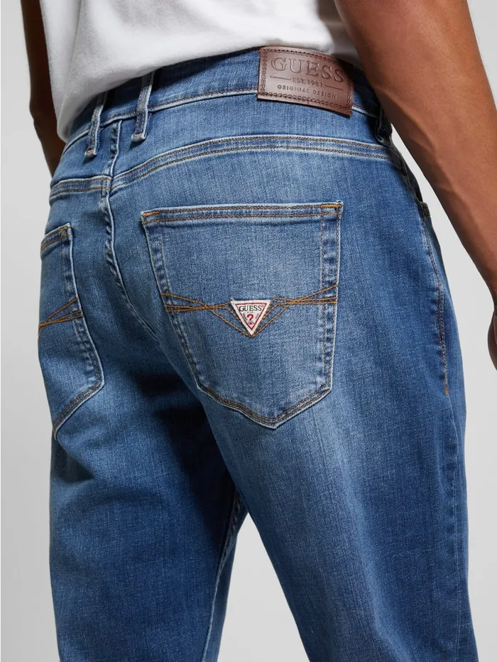 GUESS Jeans and Denim Eco Davis Straight Jeans Blue 8211 Men