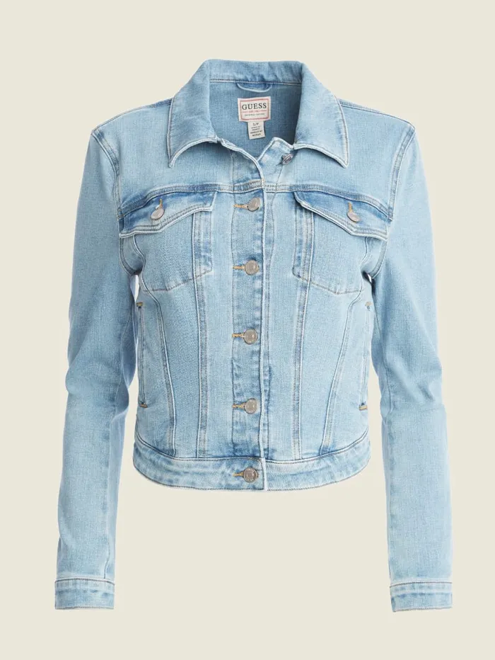 GUESS Jeans and Denim Eco Sexy Trucker Jacket Blue 8211 Women
