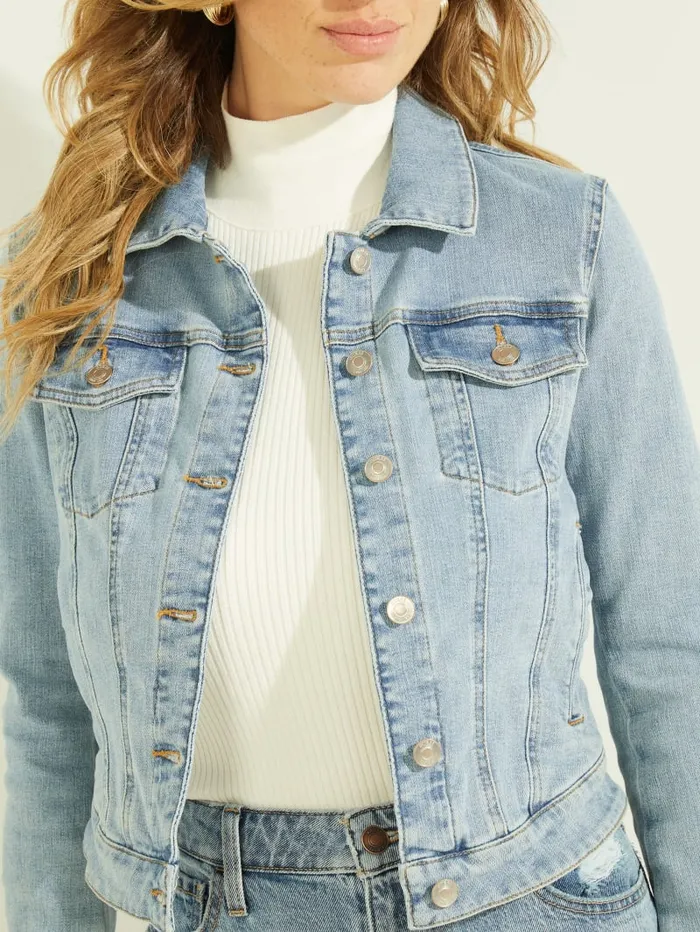 GUESS Jeans and Denim Eco Sexy Trucker Jacket Blue 8211 Women