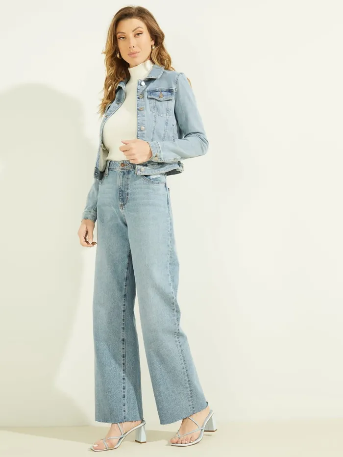 GUESS Jeans and Denim Eco Sexy Trucker Jacket Blue 8211 Women