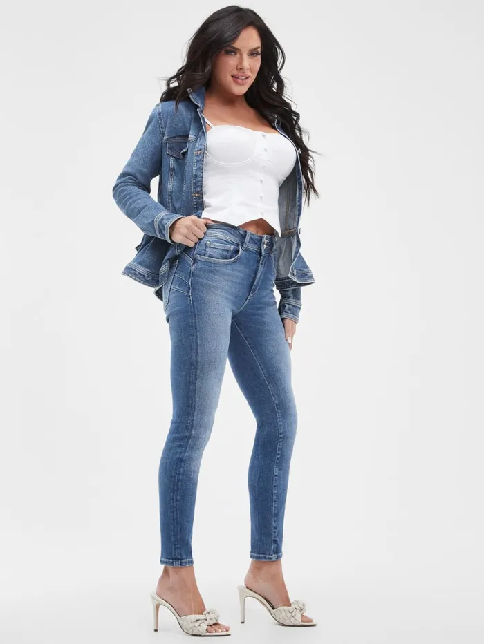 GUESS Jeans and Denim Eco Shape Up Skinny Jeans Blue 8211 Women
