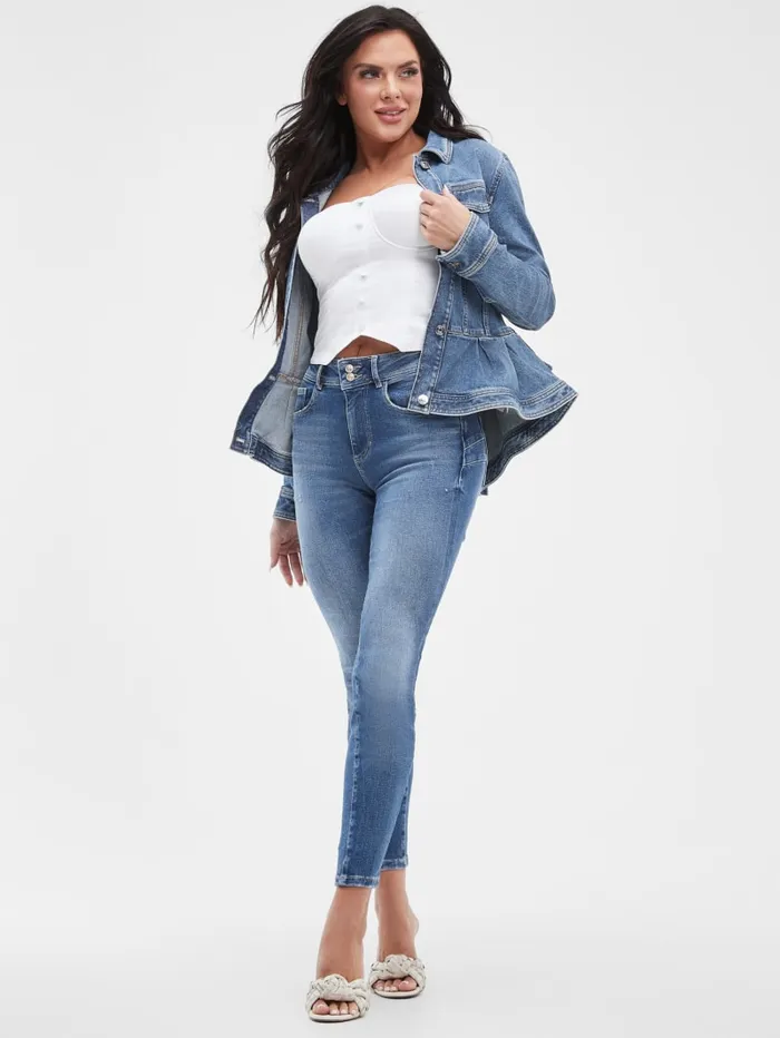 GUESS Jeans and Denim Eco Shape Up Skinny Jeans Blue 8211 Women