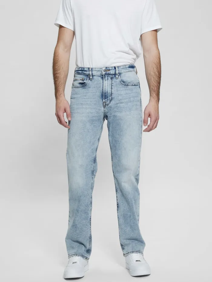 GUESS Jeans and Denim Mason Straight Jeans Blue 8211 Men
