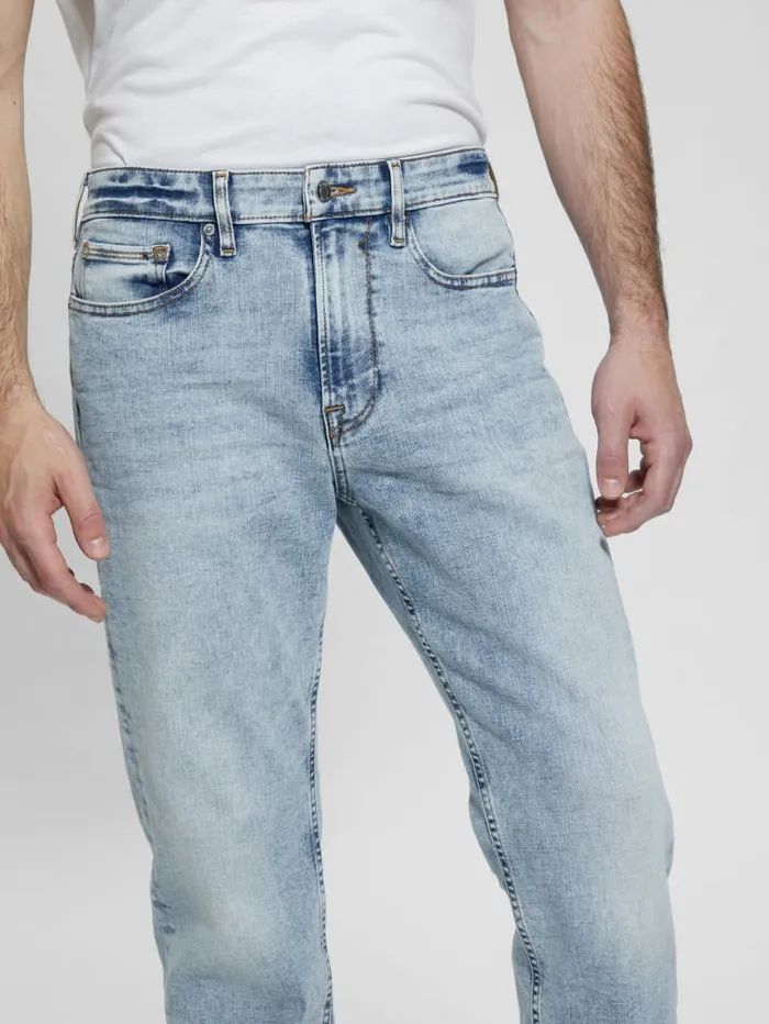 GUESS Jeans and Denim Mason Straight Jeans Blue 8211 Men