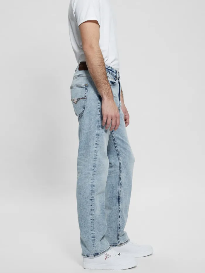 GUESS Jeans and Denim Mason Straight Jeans Blue 8211 Men