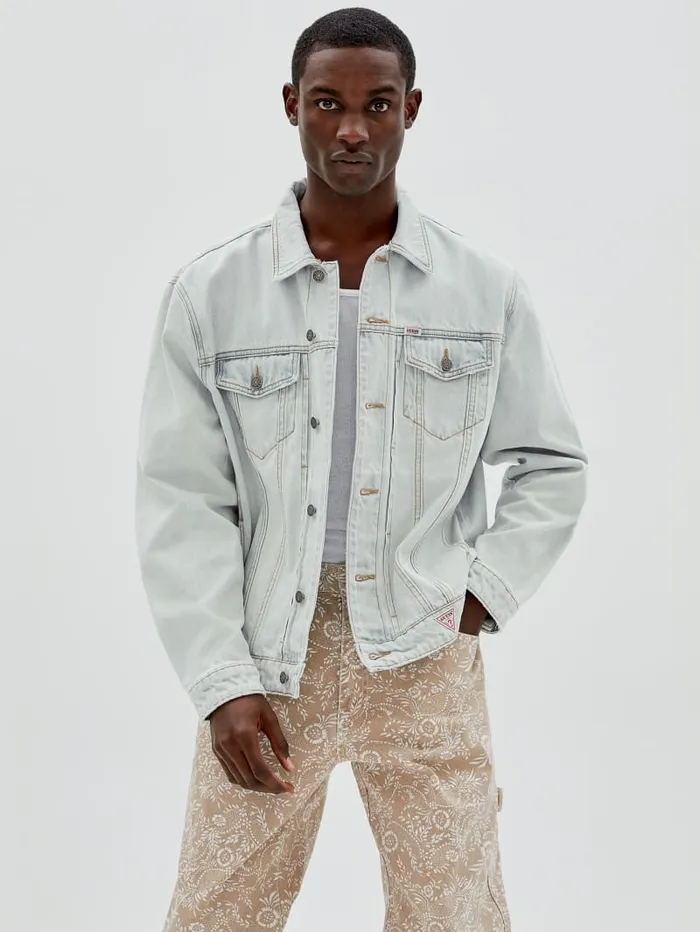 GUESS Jeans and Denim Originals Kit Denim Jacket Blue 8211 Men
