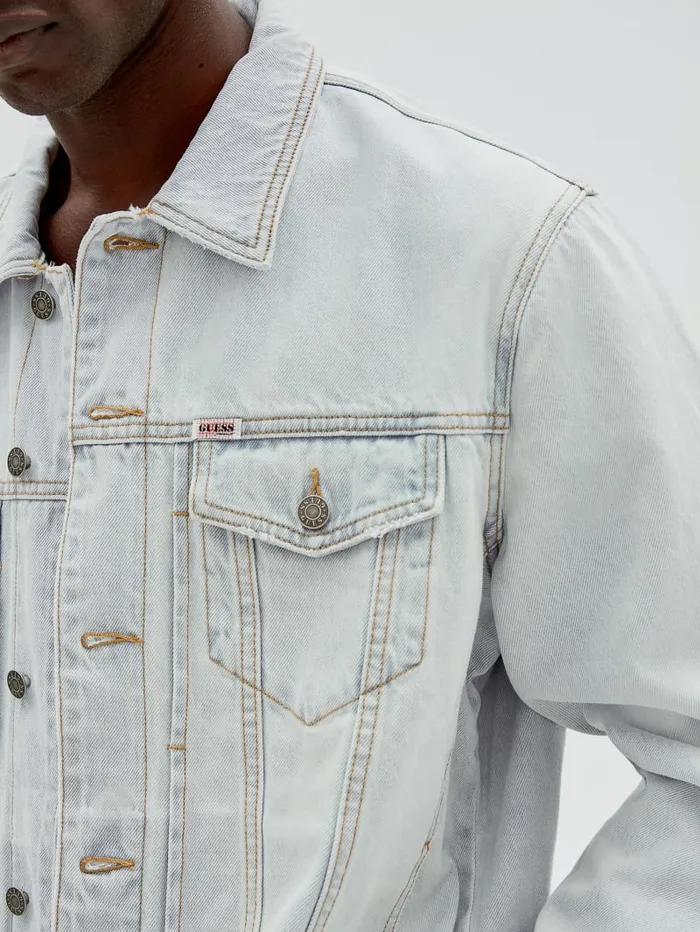 GUESS Jeans and Denim Originals Kit Denim Jacket Blue 8211 Men
