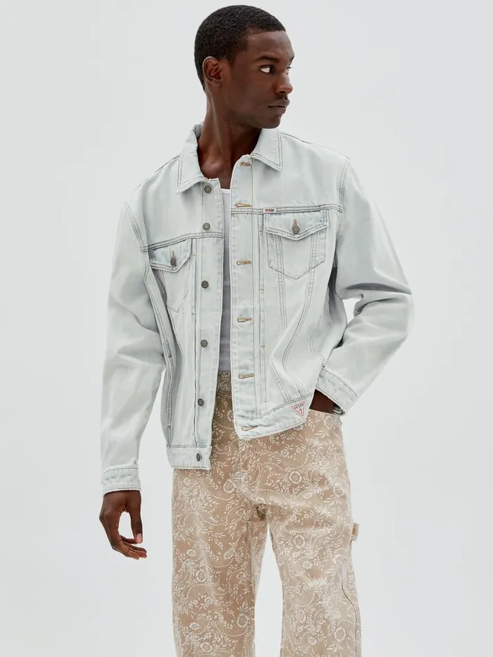 GUESS Jeans and Denim Originals Kit Denim Jacket Blue 8211 Men
