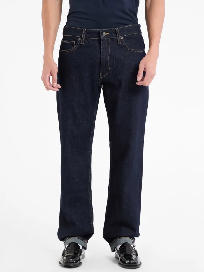 GUESS Jeans and Denim Selvedge Denim Straight Jeans Blue 8211 Men