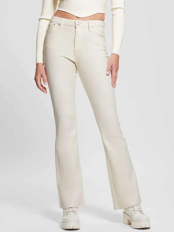 GUESS Jeans and Denim Sexy Flare Jeans White 8211 Women